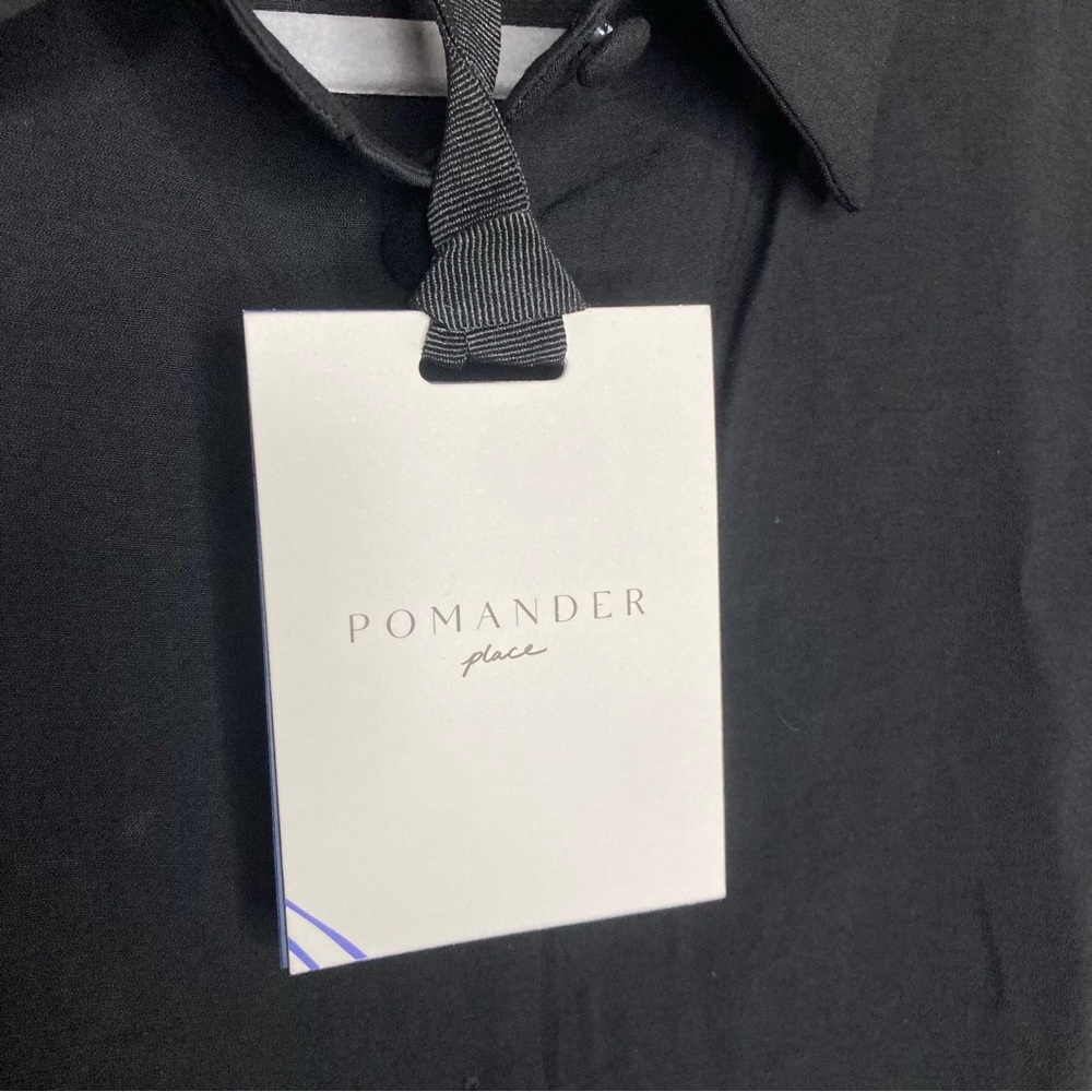Tuckernuck Pomander Place Ashlen Tank Top Blouse-Black-Size L-Classic-Peplum-NEW - Picture 5 of 9